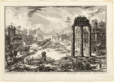 Ansicht des Campo Vaccino, aus Ansichten von Rom von Giovanni Battista Piranesi