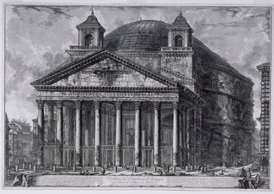 Ansicht des Pantheon von Agrippa, ca. 1761 von Giovanni Battista Piranesi