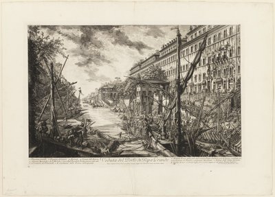 Ansicht des Hafens von Ripa Grande, aus Ansichten von Rom von Giovanni Battista Piranesi