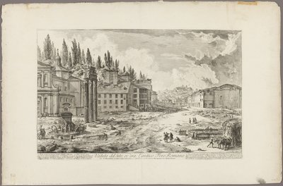 Ansicht des antiken römischen Forums, aus Ansichten von Rom von Giovanni Battista Piranesi