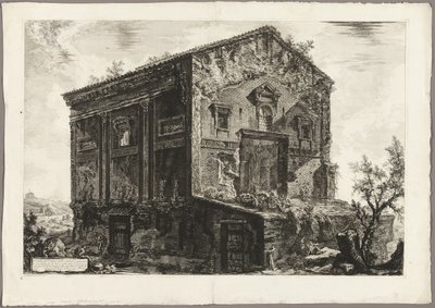 Ansicht des Tempels der Camenae, aus Ansichten von Rom von Giovanni Battista Piranesi