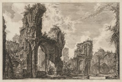 Ansichten von Rom: Rovine del Sisto o sia della gran sala delle Terme Antoniniane, 1765 von Giovanni Battista Piranesi