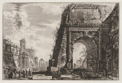 Ansichten von Rom: Der Titusbogen, 1776 von Giovanni Battista Piranesi