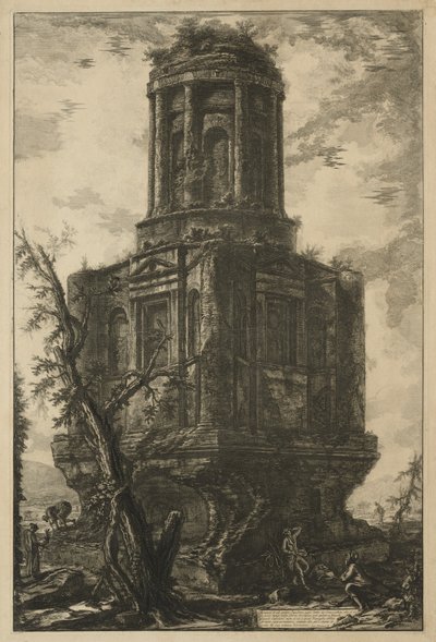 Ansichten von Rom: Das Grab, genannt La Connocchia, 1776 von Giovanni Battista Piranesi