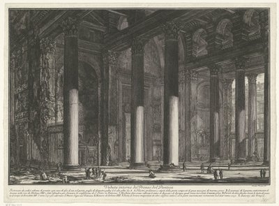 Vorhalle des Pantheons in Rom von Giovanni Battista Piranesi