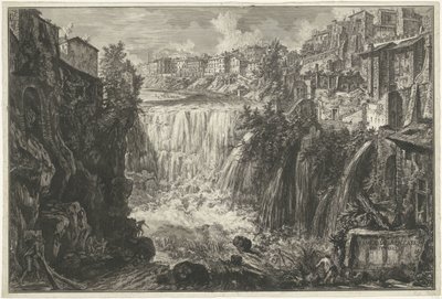Wasserfall in Tivoli von Giovanni Battista Piranesi