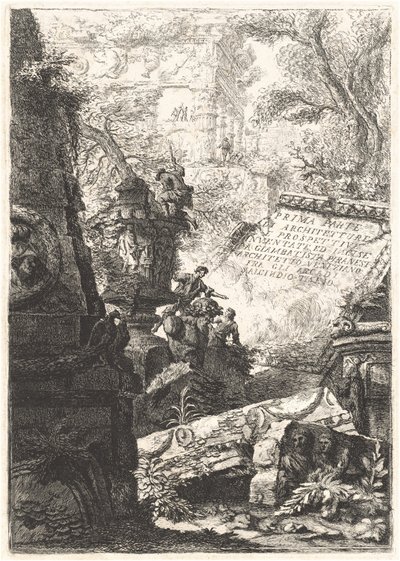 Prima Parte; Grotteschi; Carceri; Alcuna Vedute ...; Trofei di Ottaviano Augusto von Giovanni Battista Piranesi and Francesco Piranesi