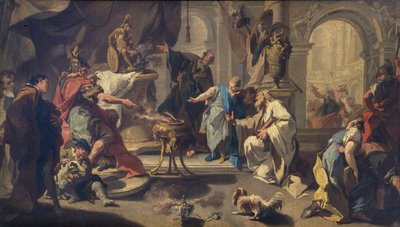 Hannibal schwört ewige Feindschaft gegen die Römer, ca. 1723 von Giovanni Battista Pittoni