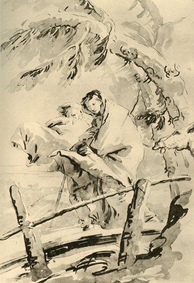 Flucht nach Ägypten, vor 1752, 1928 von Giovanni Battista Tiepolo