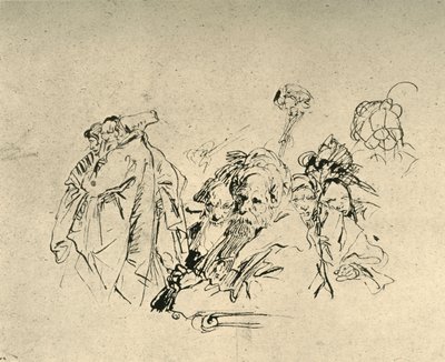 Gruppe von Orientalen, Mitte 18. Jahrhundert, 1928 von Giovanni Battista Tiepolo