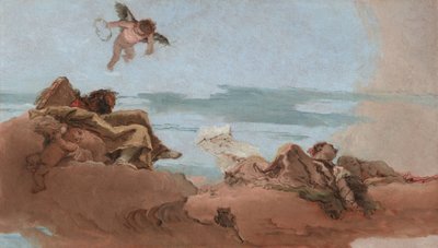 Studie für eine Decke mit der Personifikation des Rates von Giovanni Battista Tiepolo
