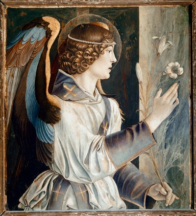 Polyptychon des Heiligen Vinzenz Ferrer: Engel der Verkündigung von Giovanni Bellini
