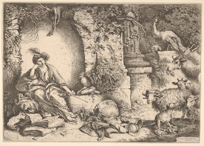 Circe verwandelt die Gefährten des Odysseus in Tiere von Giovanni Benedetto Castiglione