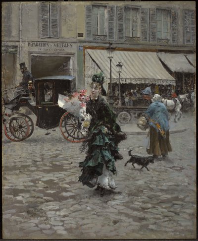 Straßenüberquerung von Giovanni Boldini