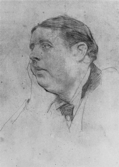 Oscar Wilde (Lithografie) von Giovanni Boldini