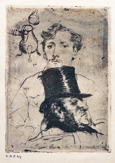 Porträt von Rodenbach von Giovanni Boldini