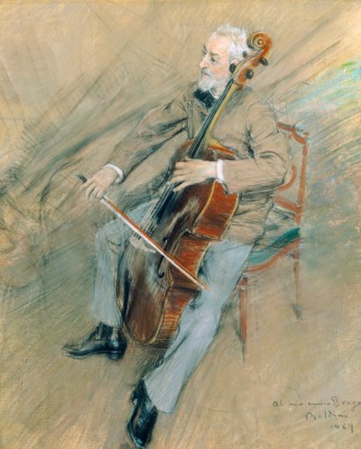 Porträt des Cellisten Gaetano Braga von Giovanni Boldini
