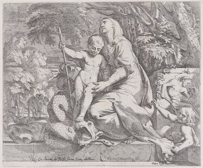 Eine Allegorie der Rast auf der Flucht nach Ägypten von Giovanni Cesare Testa