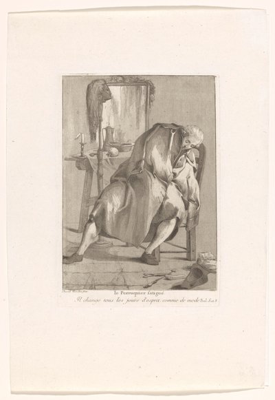 Der maskierte Kaffeetrinker und der müde Perückenmacher Divers Portraits (Serientitel) von Giovanni David