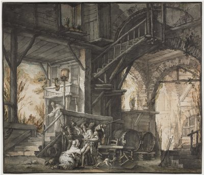 Theaterszene, ca. 1775-1776 von Giovanni David