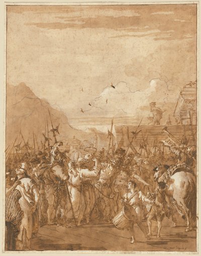 Der Abschied der Heiligen Petrus und Paulus von Giovanni Domenico Tiepolo