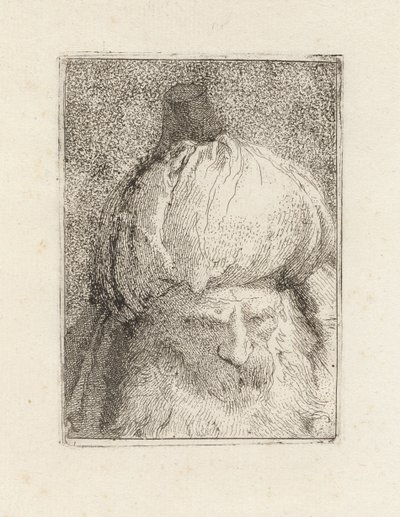 Türke von vorn gesehen, aus der Raccolta di Teste (Sammlung von Köpfen) von Giovanni Domenico Tiepolo