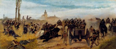 Episode des Angriffs auf die Madonna der Entdeckung, um 1864 von Giovanni Fattori