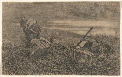 Rastende Eselchen von Giovanni Fattori