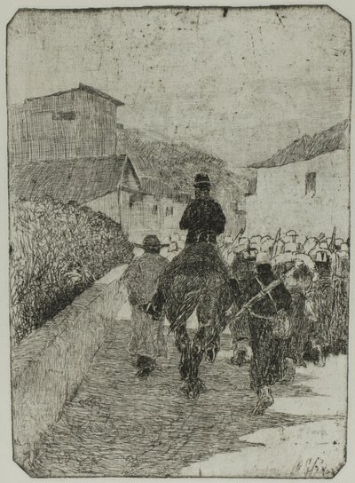 Militärische Promenade von Giovanni Fattori