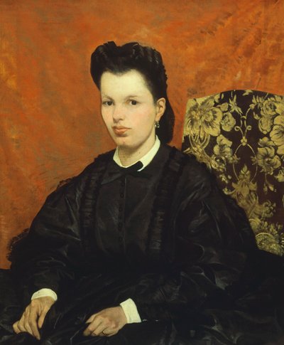 Porträt seiner ersten Frau, von Giovanni Fattori (1825-1908) von Giovanni Fattori