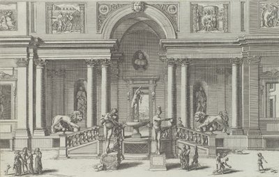 Merkurbrunnen im Garten der Villa Medici..., 1691 oder später von Giovanni Francesco Venturini