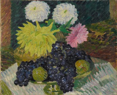 Dahlien und Trauben, 1908 von Giovanni Giacometti
