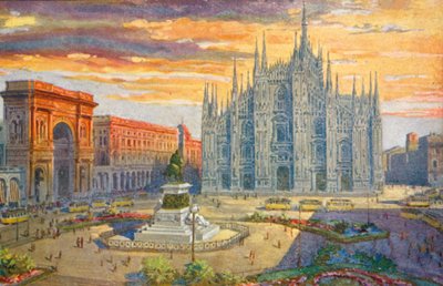 Mailand: Piazza del Duomo von Giovanni Guerzoni
