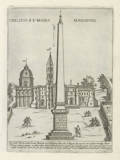 Obelisk vor der Santa Maria Maggiore von Giovanni Maggi