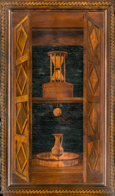 Kanonischer Chor aus Holz, Intarsien von Giovanni Maria Platina 1484, Oberer Stall von Giovanni Maria Platina