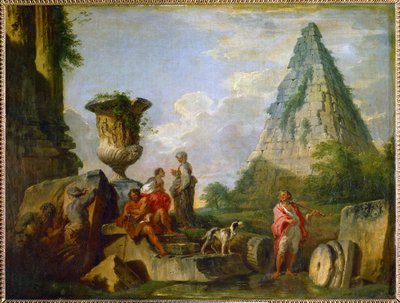 Antike Ruinen mit der Pyramide des Gaius Cestius von Giovanni Paolo Pannini or Panini