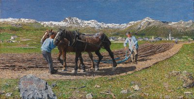 Das Pflügen von Giovanni Segantini