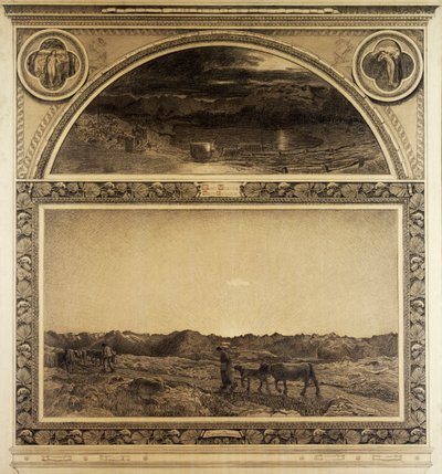 Studie für das Triptychon der Alpen, Natur von Giovanni Segantini