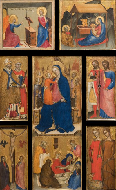 Polittico mit Madonna mit Kind von Giovanni da Milano