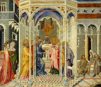 Die Darstellung Christi im Tempel, ca. 1435 von Giovanni di Paolo
