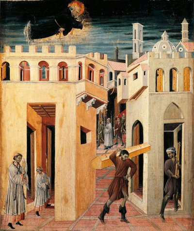 Wunder des Heiligen Nikolaus von Tolentino von Giovanni di Paolo di Grazia