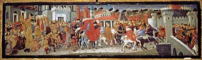 Friedrich III. und Leonora von Portugal in Rom, 1452 von Giovanni di Ser Giovanni,
