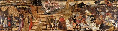 Die Schlacht bei Issus und die Familie des Darius vor Alexander - eine Cassone-Front von Giovanni di Ser Giovanni Scheggia