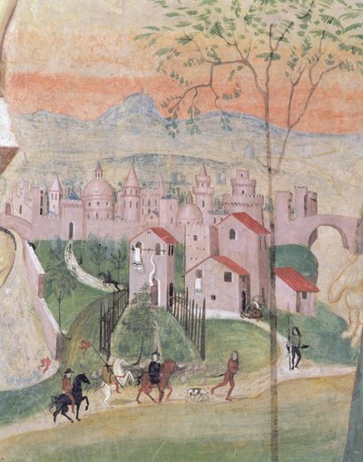 Ansicht der Stadt Prato (Detail) von Girolamo Ristori