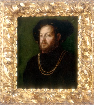 Porträt eines Mannes, Werk von Girolamo da Carpi, aufbewahrt in der Galleria Estense in Modena von Girolamo da Carpi