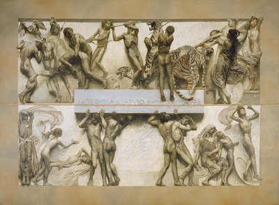 Liebe, aus dem Zyklus des menschlichen Lebens von Giulio Aristide Sartorio