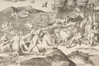 Der Raub der Europa von Giulio Bonasone