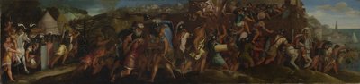 Der Angriff auf Cartagena, nach 1566 von Giulio Licinio