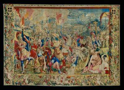 Die Geschichte von Scipio: Der Brand des karthagischen Lagers von Giulio Romano