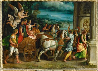 Triumph von Titus und Vespasian von Giulio Romano